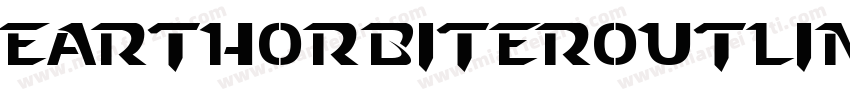 EarthOrbiterOutlineItalic-XO12字体转换