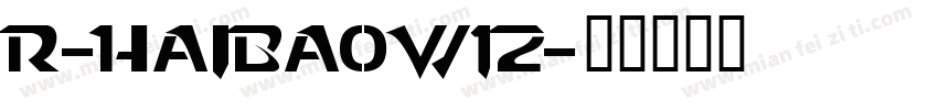 R-HaiBaoW12字体转换