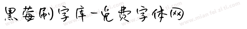 黑莓刷字库字体转换
