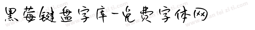 黑莓键盘字库字体转换