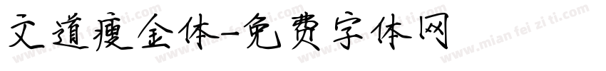 文道瘦金体字体转换