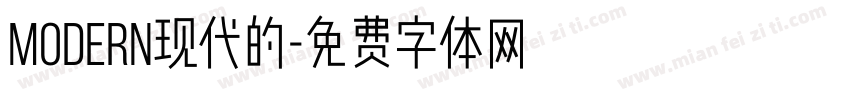 modern现代的字体转换