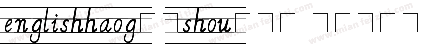 englishhaog英文shou四线三字体转换