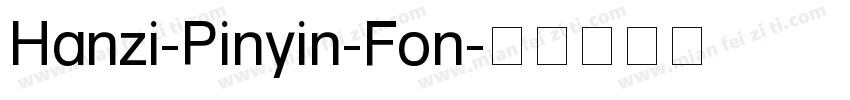 Hanzi-Pinyin-Fon字体转换