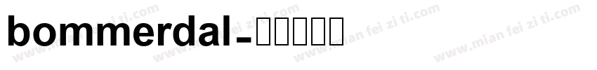 bommerdal字体转换