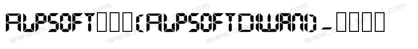 Alpsoft迪瓦尼(AlpsoftDiwani)字体转换