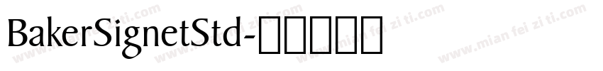 BakerSignetStd字体转换