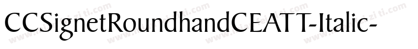 CCSignetRoundhandCEATT-Italic字体转换