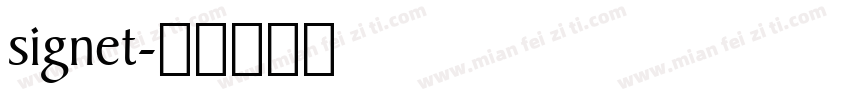 signet字体转换