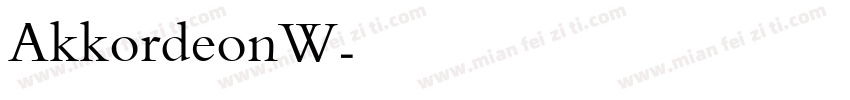 AkkordeonW字体转换