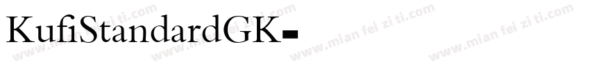 KufiStandardGK字体转换