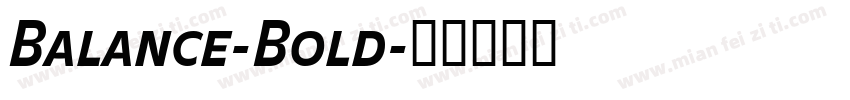 Balance-Bold字体转换