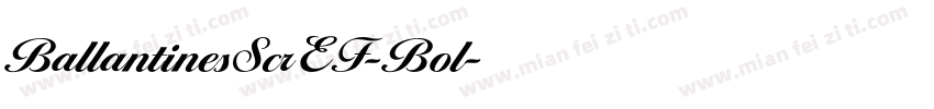 BallantinesScrEF-Bol字体转换