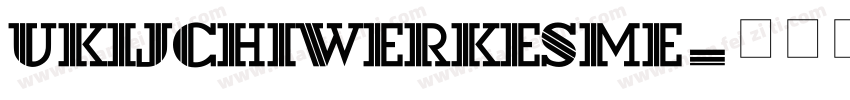 UKIJChiwerKesme字体转换