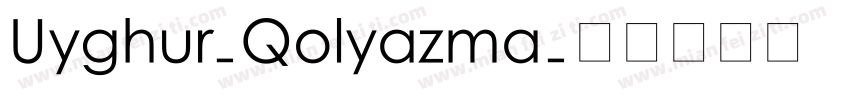 Uyghur-Qolyazma字体转换
