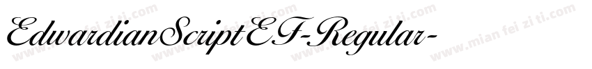 EdwardianScriptEF-Regular字体转换