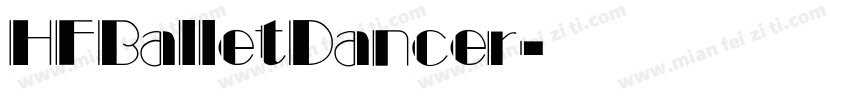 HFBalletDancer字体转换