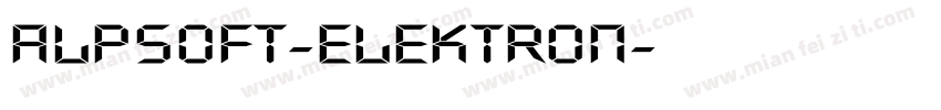 Alpsoft-Elektron字体转换