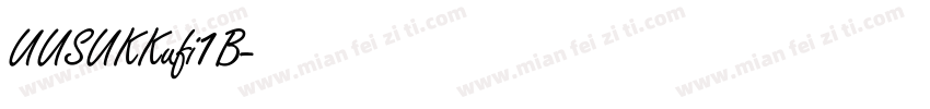 UUSUKKufi1B字体转换
