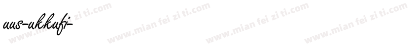 uus-ukkufi字体转换