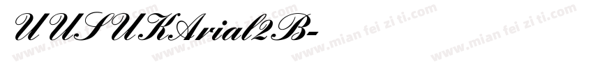 UUSUKArial2B字体转换