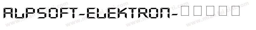 Alpsoft-Elektron字体转换