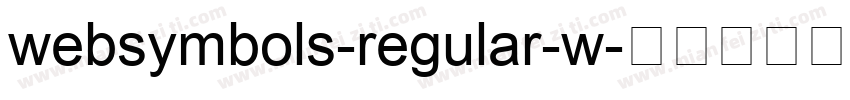 websymbols-regular-w字体转换