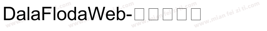 DalaFlodaWeb字体转换