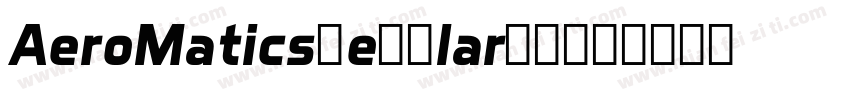 AeroMaticsRegularPL字体转换