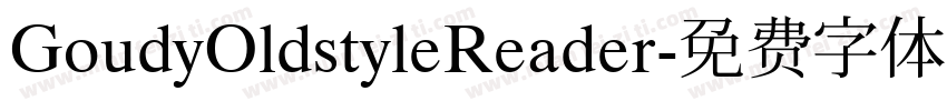 GoudyOldstyleReader字体转换