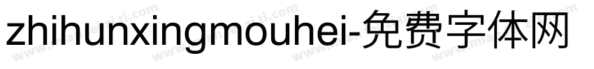 zhihunxingmouhei字体转换