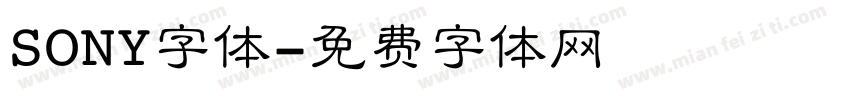 SONY字体字体转换