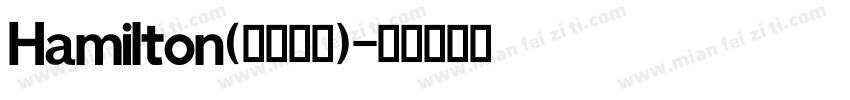 Hamilton(英文字体)字体转换