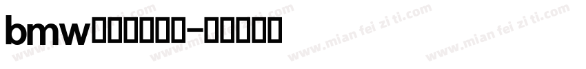 bmw宝马英文字体字体转换