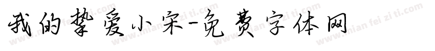 我的挚爱小宋字体转换