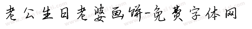 老公生日老婆画饼字体转换