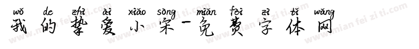 我的挚爱小宋字体转换