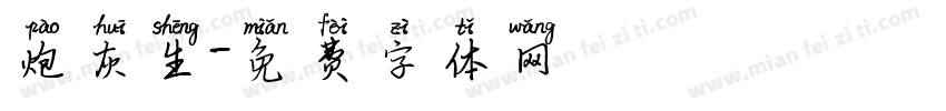炮灰生字体转换