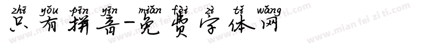 只有拼音字体转换