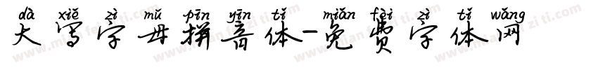 大写字母拼音体字体转换