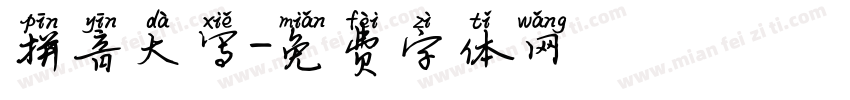 拼音大写字体转换