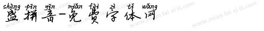 盛拼音字体转换