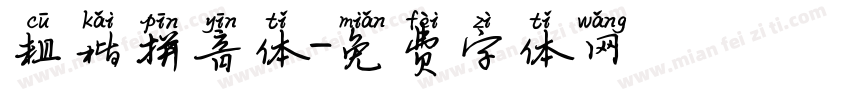 粗楷拼音体字体转换