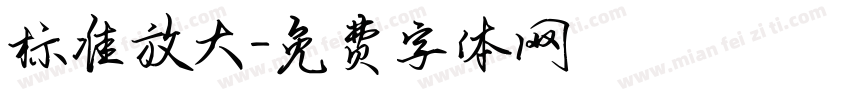 标准放大字体转换