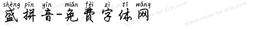 盛拼音字体转换