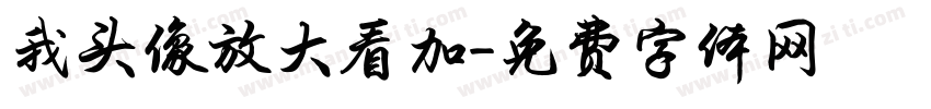 我头像放大看加字体转换