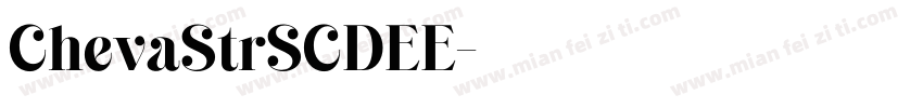 ChevaStrSCDEE字体转换