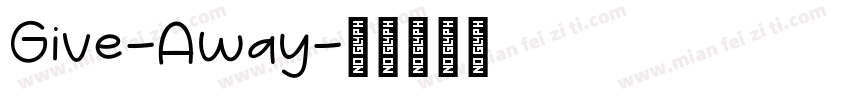 Give-Away字体转换