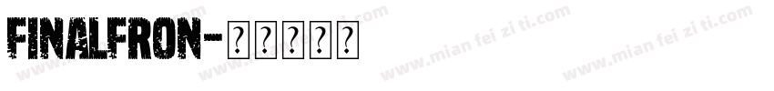 FinalFron字体转换