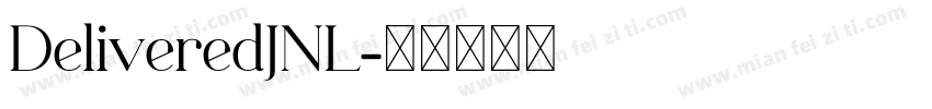 DeliveredJNL字体转换